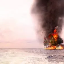 Port Arthur Oil Rig Fire